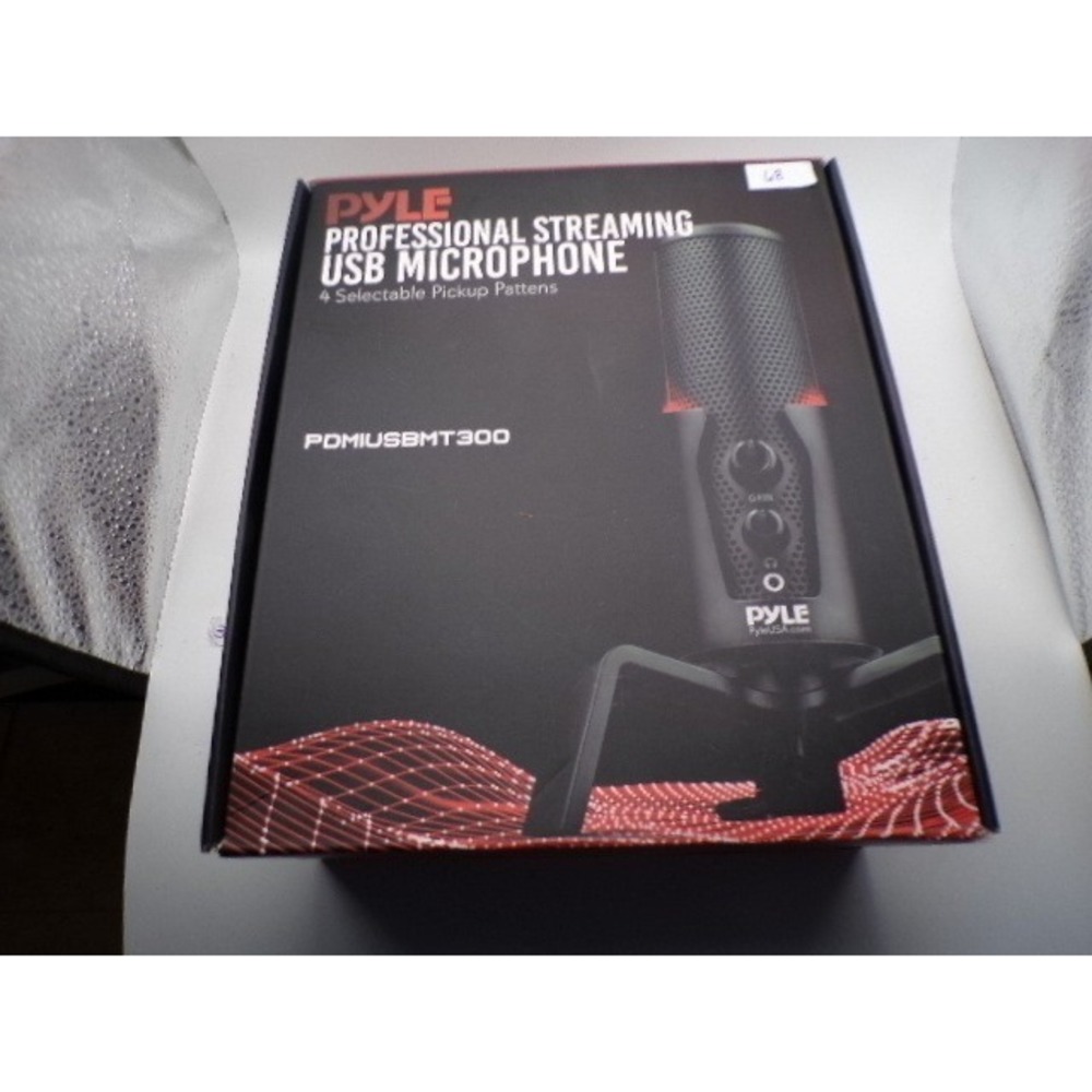 Pyle PDMIUSBMT300 Professional Streaming USB Microphone 4 Pickup‎ Patterns Black